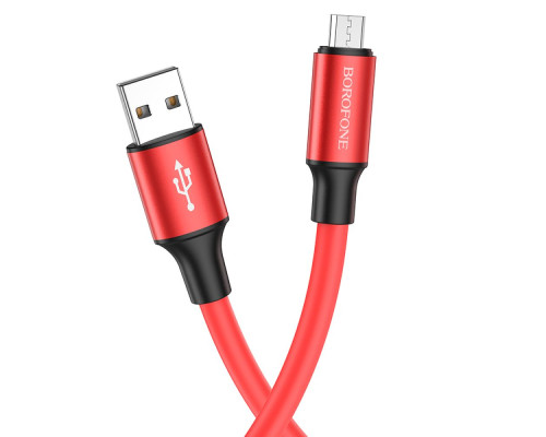 Кабель USB Borofone BX82 Micro Колір Червоний 6974443386219