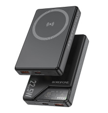 Універсальна Мобільна Батарея Power Bank Borofone BJ49 Astute 22.5W+PD20W magnetic 10000mAh Колір Чорний 6941991109898 ma33999_3325292