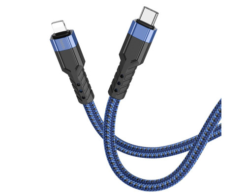 Кабель USB Hoco U110 PD Type-C to Lightning 1.2m Колір Синій 6931474770554