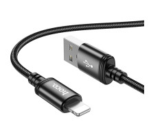 Кабель USB Hoco X89 Wind Lightning 2.4A 1m Колір Чорний 6931474784322