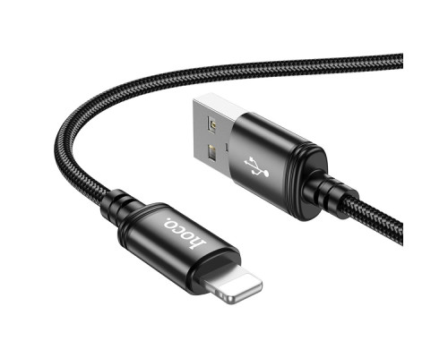 Кабель USB Hoco X89 Wind Lightning 2.4A 1m Колір Чорний 6931474784322