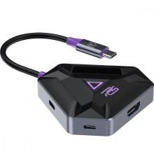 Type-C-Хаб Proove Gaming Spectre (2*USB3.0 + Type-C + PD100W + HDMI) dark gray 2003000177824 6901114161783
