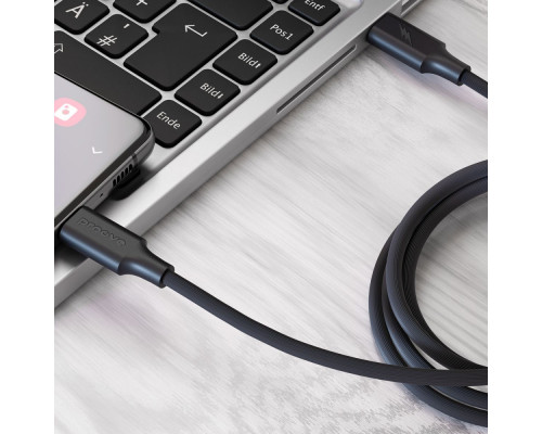 Кабель Proove Striped Silicone Type-C to Type-C 60W (1m) white 2001001957483 6901117530081