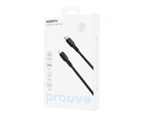 Кабель Proove Rebirth Type-C to Lightning 27W (1m) green 2003000258172 6901111108071