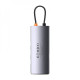 USB-Хаб Baseus Metal Gleam Series 4-in-1 (4xUSB3.0) gray