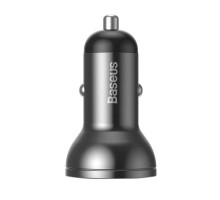 АЗП Baseus Digital Display Dual USB 4.8A Car Charger 24W dark gray 2001000502325 6953156215399