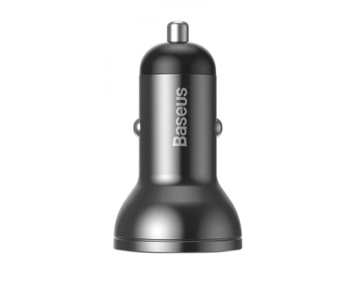 АЗП Baseus Digital Display Dual USB 4.8A Car Charger 24W dark gray