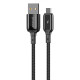 Кабель Proove Dense Metal Micro USB 2.4A (1m) black