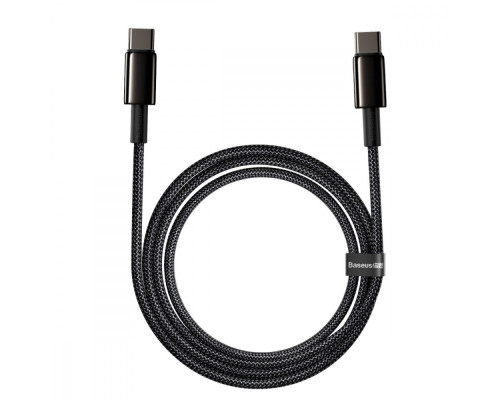 Кабель Baseus Tungsten Gold Fast Charging Type-C to Type-C 100W (2m) gold