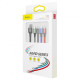 Кабель Baseus Fast 4-in-1 Cable (iP(2)+Type-C+Micro USB) 3.5A (1.2m) black 2003000300178 6953156278486