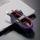 Кабель Baseus Fast 4-in-1 Cable (iP(2)+Type-C+Micro USB) 3.5A (1.2m) black 2003000300178 6953156278486