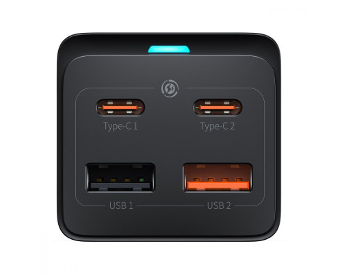 Мережевий фільтр Baseus GaN3 Pro Desktop Powerstrip 65W (2xType-C + 2xUSB + AC(EU)) black 2001000600731 6932172610241