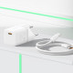 МЗП Baseus GaN5 Mini Fast Charger Type-C 25W (З кабелем Type-C to Type-C 100W 1m) white