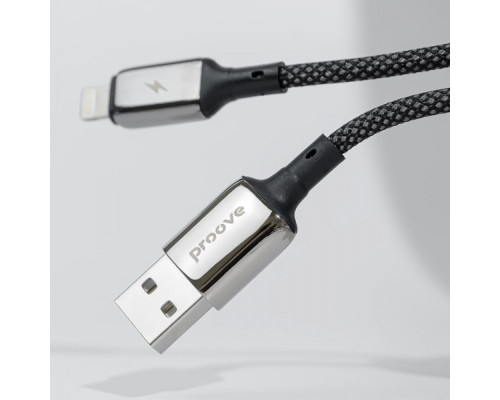 Кабель Proove Dense Metal Micro USB 2.4A (1m) black