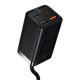 МЗП Baseus GaN3 Pro 65W (2 Type-C + 2 USB) + Кабель Type-C to Type-C 100W (1m) black