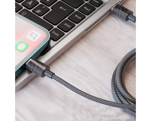 Кабель Proove Spectral Type-C to Lightning 27W (1m) gray 2001001965440 6901112153414