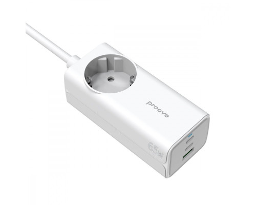 Мережевий фільтр Proove Power Strip PD-02 65W (2 Type-C + 1USB) white 2001001001131 2003000226478