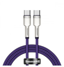 Кабель Baseus Cafule Metal Type-C to Type-C 100W (1m) purple