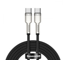 Кабель Baseus Cafule Metal Type-C to Type-C 100W (2m) black 2001000330720 6953156202368
