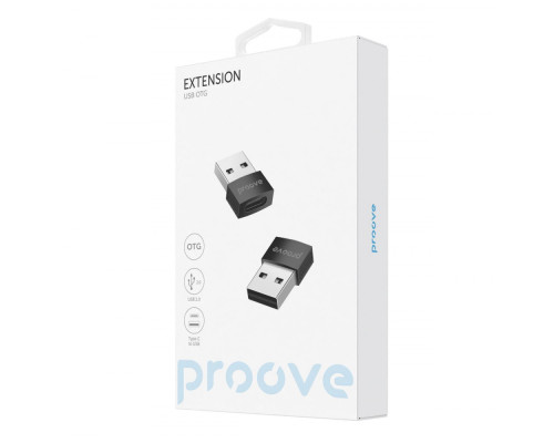 Перехідник OTG Proove Extension Type-C to USB black