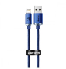 Кабель Baseus Crystal Shine Series Lightning 2.4A (2m) blue