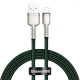 Кабель Baseus Cafule Metal Lightning 2.4A (2m) green