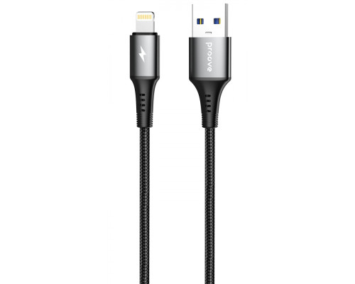 Кабель Proove WireX USB to Lightning 2.4A (1m) black 2003000238693 6901115352142