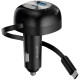 АЗП Proove Pulsar 65W (Type-C + USB) + Retractable Type-C Cable black 2003000317138 6901115552078