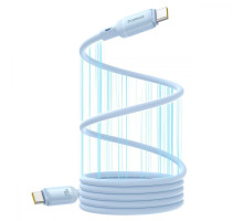 Кабель Baseus PicoGo Magnetic Liquid Silicone Type-C to Type-C 240W (1m) blue 2003000212600 6932172677480