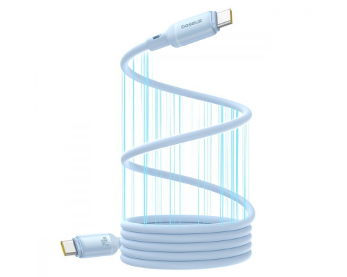 Кабель Baseus PicoGo Magnetic Liquid Silicone Type-C to Type-C 240W (1m) blue 2003000212600 6932172677480