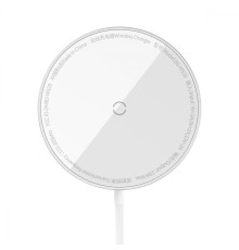 Бездротовий ЗП Baseus Simple Mini3 Magnetic Wireless Charger 15W silver 2001000811106 6932172618650