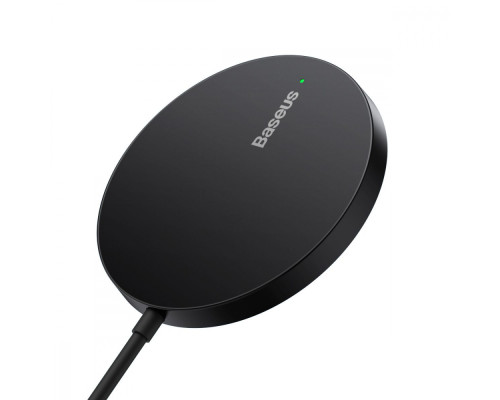 Бездротовий ЗП Baseus Simple Mini3 Magnetic Wireless Charger 15W silver