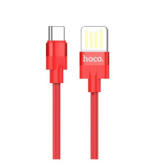 Кабель Hoco U55 Outstanding Type-C (1.2m) red