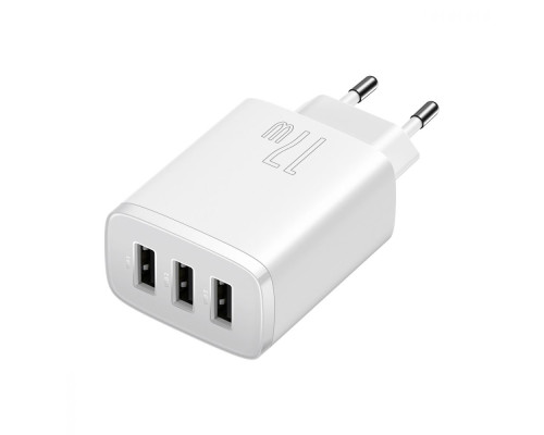 МЗП Baseus Compact 17W (3 USB) white