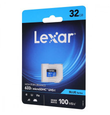 Накопичувач Micro SDHC Card LEXAR 633x (Class 10 UHS-I U1) 32GB