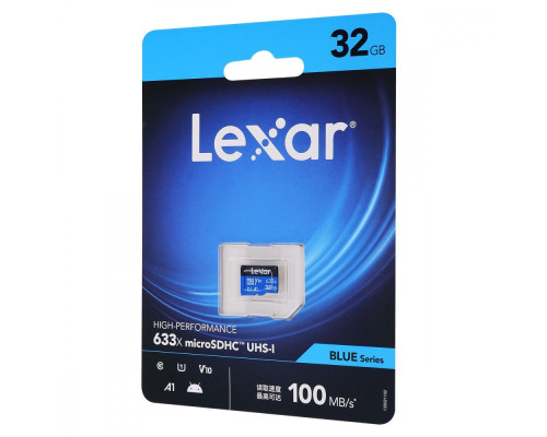 Накопичувач Micro SDHC Card LEXAR 633x (Class 10 UHS-I U1) 32GB