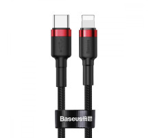 Кабель Baseus Cafule Type-C to Lightning PD 18W (1m) red/black 2001000108602 6953156297456