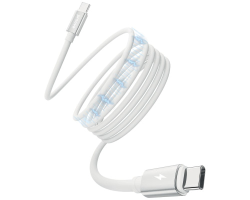 Кабель Proove Magneto Type-C to Type-C 60W (1m) white 2003000282665 6901113529492