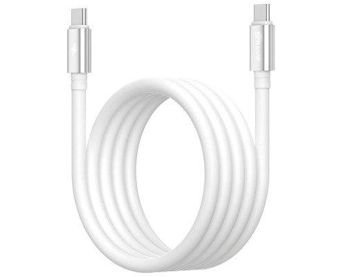 Кабель Proove Magneto Type-C to Type-C 60W (1m) white 2003000282665 6901113529492