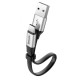 Кабель Baseus Nimble Type-C 3.0A (0.23m) silver
