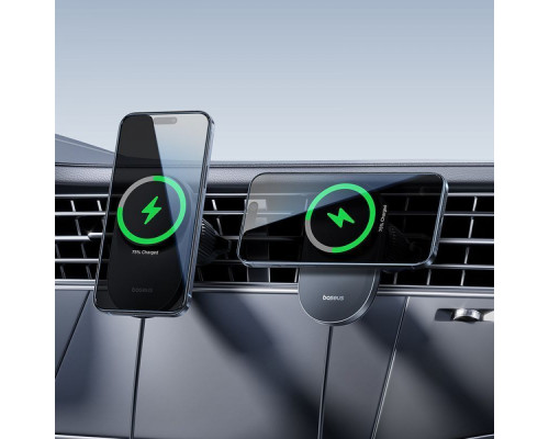 Автомобільний тримач з Бездротовим ЗП Baseus PrimeTrip VC2 Pro Qi2.2 25W black 2003000293685 6942521201426