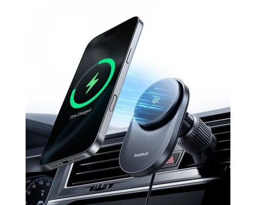 Автомобільний тримач з Бездротовим ЗП Baseus PrimeTrip VC2 Pro Qi2.2 25W black 2003000293685 6942521201426