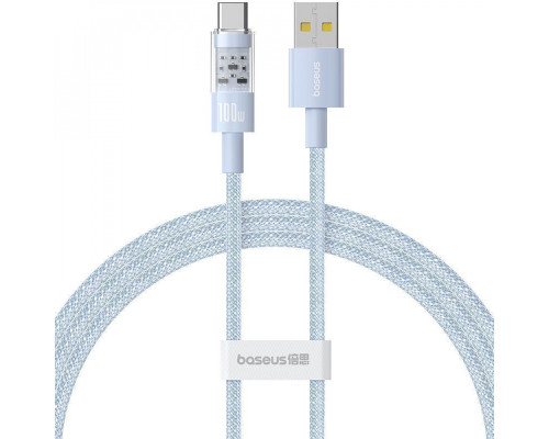 Кабель Baseus Gem Fast-Charging Type-C 100W 1m blue