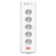 Мережевий фільтр Proove Prism Socket (5xAC + 2xType-C + 2xUSB) 1.6m white 2003000222562 6901119541115