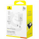 МЗП Baseus Palm Fast Charger Type-C+USB 30W white 2003000231007 6932172672485