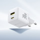 МЗП Baseus Palm Fast Charger Type-C+USB 30W white 2003000231007 6932172672485