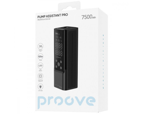 Автомобільний насос Proove Pump Assistant Pro 120W 7500mAh black 2001001847289 6900111626509