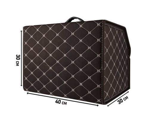 Органайзер у багажник автомобіля 40см*30см*30см black beige 2001000940783