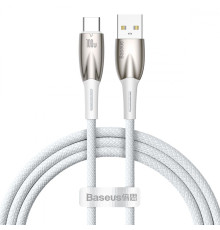 Кабель Baseus Glimmer Series Fast Charging Type-C 100W (1m) white 2001000810642 6932172617981
