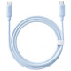 Кабель Baseus Foamed Silicone Fast Charging Type-C to Type-C 100W (1m) blue 2003000288834 6932172693862
